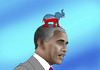 Cartoon: barackelef (small) by Lubomir Kotrha tagged usa,elections,obama,barack,world,peace,war