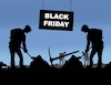 Cartoon: blackrobot (small) by Lubomir Kotrha tagged black,friday