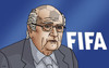 Cartoon: blattersepp (small) by Lubomir Kotrha tagged fifa,corruption,world,football,blatter