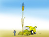 Cartoon: buracka (small) by Lubomir Kotrha tagged harvest,summer,yield,harvester