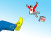 Cartoon: cetakop (small) by Lubomir Kotrha tagged ceta,canada,europe,eu,usa,brusel,world