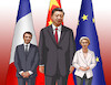 Cartoon: chinaeu24a (small) by Lubomir Kotrha tagged china,eu,macron,leyen