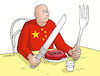 Cartoon: chinaham (small) by Lubomir Kotrha tagged china,taiwan,elections