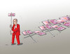 Cartoon: erdonosic (small) by Lubomir Kotrha tagged turkey,turkish,lira,decline,the,fall,dollar,euro,erdogan