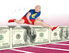Cartoon: euprekaz (small) by Lubomir Kotrha tagged money,dollar,euro,libra,frank