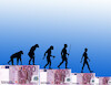 Cartoon: evoeuro (small) by Lubomir Kotrha tagged euro,evolution