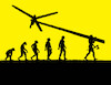 Cartoon: evolveter (small) by Lubomir Kotrha tagged energy,atom,wind