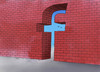 Cartoon: facewall (small) by Lubomir Kotrha tagged facebook