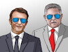 Cartoon: ficokuliar (small) by Lubomir Kotrha tagged meeting,macron,fico,france,slovakia