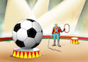 Cartoon: futcirkus (small) by Lubomir Kotrha tagged qatar,football,championships