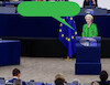 Cartoon: greenursuly (small) by Lubomir Kotrha tagged greenwashing,eu,ursula