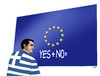 Cartoon: greeyesplus (small) by Lubomir Kotrha tagged greece,eu,referendum,syriza,tsipras,ecb,euro