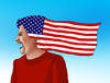 Cartoon: hillaryhairflag (small) by Lubomir Kotrha tagged hillary,clinton,donald,trump,usa,elections