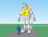 Cartoon: ilove-hn (small) by Lubomir Kotrha tagged terminators,robot