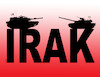 Cartoon: iraktanks (small) by Lubomir Kotrha tagged iraq,usa,iran,war,trump,ruhani