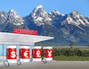Cartoon: jacksonmoney (small) by Lubomir Kotrha tagged summit,jackson,hole,money,bankers,dollar,euro,libra,yen