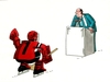 Cartoon: kecy (small) by Lubomir Kotrha tagged ice,hockey