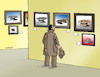 Cartoon: klobobrazy-far (small) by Lubomir Kotrha tagged art,da,vinci,van,gogh,auction,money,christies,museum