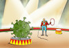 Cartoon: korocirc (small) by Lubomir Kotrha tagged coronavirus,covid,19,pandemics