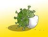 Cartoon: koronakor (small) by Lubomir Kotrha tagged coronavirus,world,money,people,pandemics