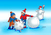 Cartoon: korosnehul (small) by Lubomir Kotrha tagged christmas,santa,claus,winter,covid