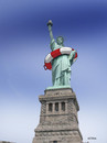 Cartoon: liberty02 (small) by Lubomir Kotrha tagged usa,crisis,liberty,default