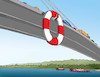 Cartoon: mostsos (small) by Lubomir Kotrha tagged bridges