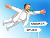 Cartoon: orbanholubica (small) by Lubomir Kotrha tagged orban,moskva,kyjev,war
