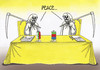 Cartoon: peace (small) by Lubomir Kotrha tagged peace,war,world