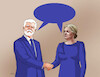 Cartoon: prezidenti2 (small) by Lubomir Kotrha tagged czech,slovak,prezidents,caputova,pavel