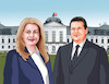 Cartoon: preziduo (small) by Lubomir Kotrha tagged slovak,presidential,election,first,round