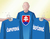 Cartoon: prezitriko2 (small) by Lubomir Kotrha tagged slovak,presidential,election,first,round