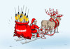 Cartoon: santavakcin (small) by Lubomir Kotrha tagged christmas,santa,claus,winter,covid