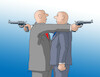 Cartoon: suboj22 (small) by Lubomir Kotrha tagged ukraine,usa,russia,germany,world,war,peace