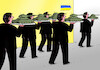 Cartoon: tankobed2 (small) by Lubomir Kotrha tagged war,russia,ukraine,putin,zelenskyj,world,peace