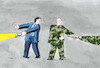 Cartoon: tmamask (small) by Lubomir Kotrha tagged war