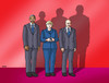 Cartoon: trojica (small) by Lubomir Kotrha tagged forbes,world,putin,merkel,obama