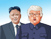 Cartoon: trumphairkim (small) by Lubomir Kotrha tagged trum,kim