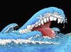 Cartoon: tsunami (small) by Lubomir Kotrha tagged no