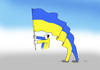 Cartoon: ukrainaroz (small) by Lubomir Kotrha tagged elections,ukraine,wahlen,peace,war,people,nato,usa,eu,russia