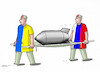 Cartoon: ukrusbomb (small) by Lubomir Kotrha tagged war,russia,ukraine,putin,zelenskyj,world,peace