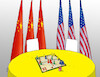 Cartoon: usachina22 (small) by Lubomir Kotrha tagged world,usa,china,peace,war,economy