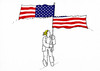 Cartoon: usaflagtrh (small) by Lubomir Kotrha tagged usa flag trump president people