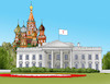 Cartoon: usarusia (small) by Lubomir Kotrha tagged donald,trump,president,usa,white,house,washington