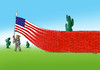 Cartoon: usawall (small) by Lubomir Kotrha tagged new,president,donald,trump,usa,wall,mexico