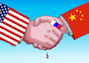 Cartoon: uschiruk (small) by Lubomir Kotrha tagged world,usa,china,peace,war,economy