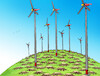 Cartoon: vetrostromy (small) by Lubomir Kotrha tagged energy,atom,wind