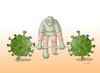 Cartoon: virvzper (small) by Lubomir Kotrha tagged coronavirus,dollar,euro,libra,world