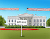 Cartoon: whiteflag22 (small) by Lubomir Kotrha tagged usa,white,house,flag