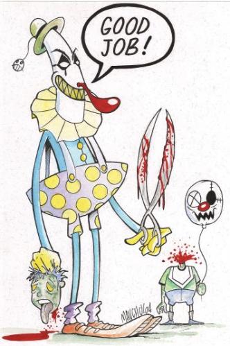 Cartoon: payaso (medium) by maucho tagged clown